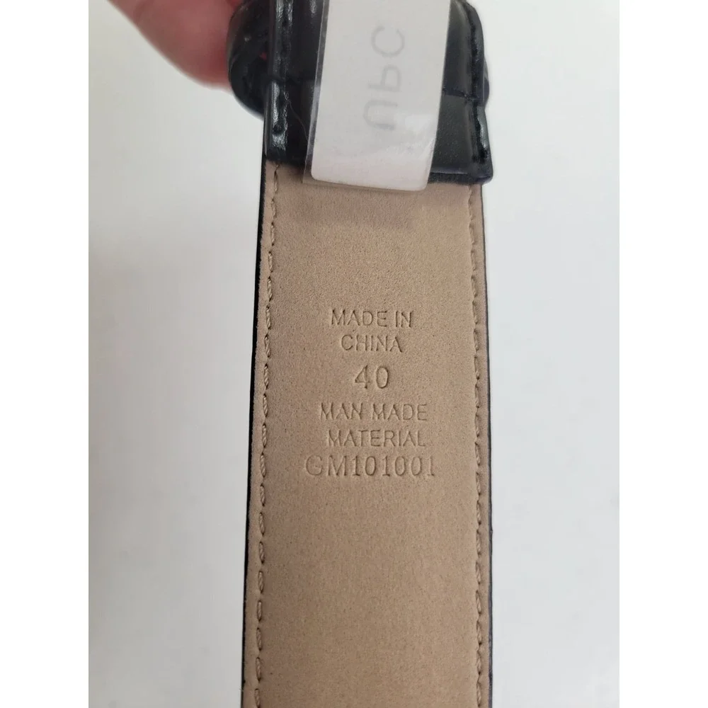 Dress Belt Classic Business Professional Minimalist Black Size 40